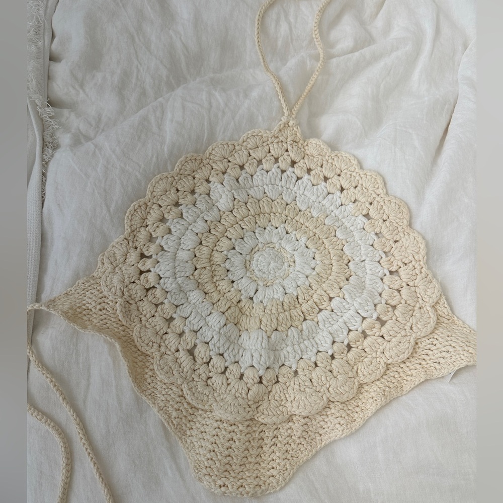 LPA backless crotchet top